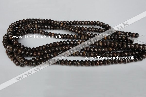 CBZ202 15.5 inches 5*8mm rondelle bronzite gemstone beads