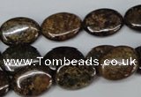 CBZ218 15.5 inches 12*16mm oval bronzite gemstone beads