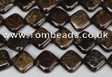 CBZ222 15.5 inches 10*10mm diamond bronzite gemstone beads