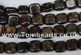 CBZ224 15.5 inches 8*8mm square bronzite gemstone beads