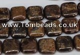 CBZ226 15.5 inches 12*12mm square bronzite gemstone beads