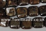 CBZ227 15.5 inches 14*14mm square bronzite gemstone beads