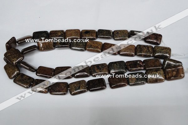 CBZ238 15.5 inches 15*20mm rectangle bronzite gemstone beads