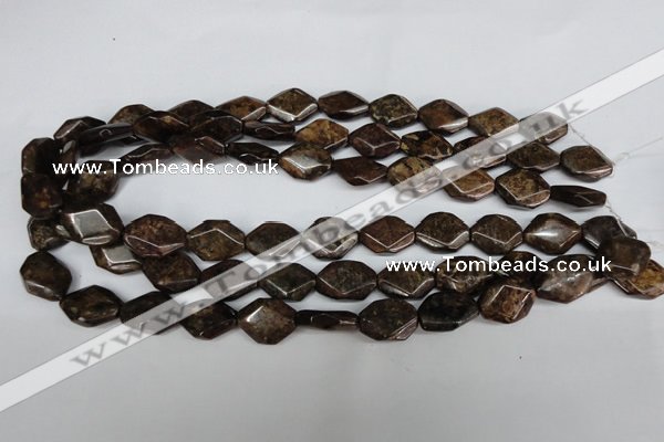 CBZ243 15.5 inches 13*18mm octagonal bronzite gemstone beads