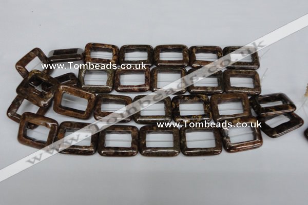 CBZ250 15.5 inches 25*30mm rectangle bronzite gemstone beads