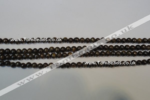 CBZ252 15.5 inches 3mm round bronzite gemstone beads wholesale