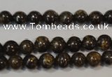 CBZ253 15.5 inches 4mm round bronzite gemstone beads wholesale