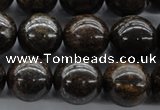 CBZ300 15.5 inches 16mm round bronzite gemstone beads wholesale