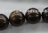 CBZ301 15.5 inches 18mm round bronzite gemstone beads wholesale