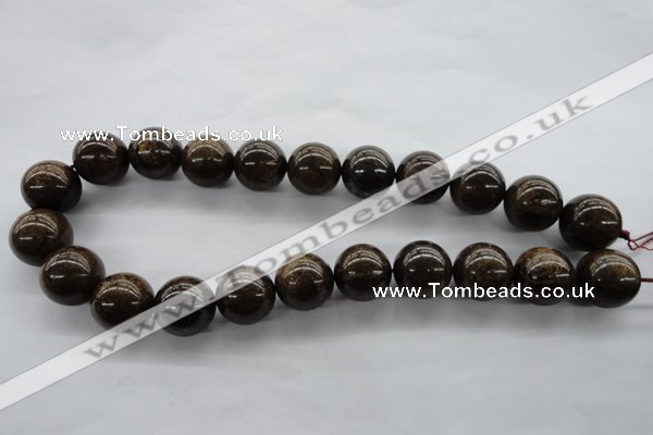 CBZ301 15.5 inches 18mm round bronzite gemstone beads wholesale