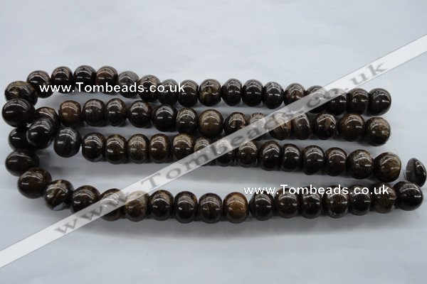 CBZ303 15.5 inches 12*15mm rondelle bronzite gemstone beads wholesale