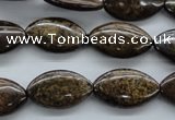 CBZ305 15.5 inches 12*20mm marquise bronzite gemstone beads wholesale