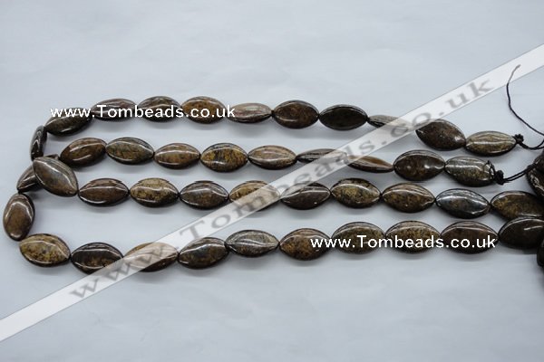 CBZ305 15.5 inches 12*20mm marquise bronzite gemstone beads wholesale