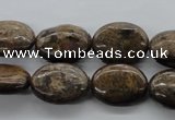 CBZ306 15.5 inches 15*20mm oval bronzite gemstone beads wholesale