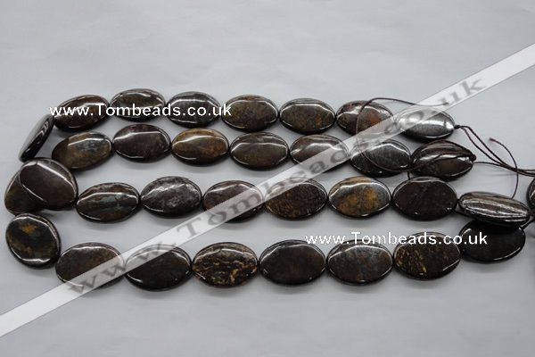 CBZ307 15.5 inches 18*25mm oval bronzite gemstone beads wholesale