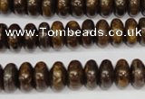 CBZ401 15.5 inches 6*10mm rondelle bronzite gemstone beads