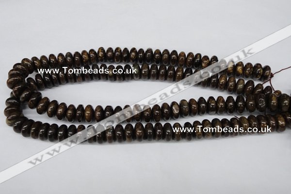 CBZ402 15.5 inches 6*12mm rondelle bronzite gemstone beads