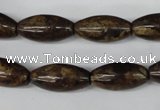 CBZ406 15.5 inches 10*20mm rice bronzite gemstone beads