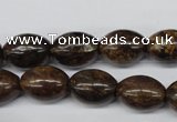 CBZ407 15.5 inches 10*14mm rice bronzite gemstone beads