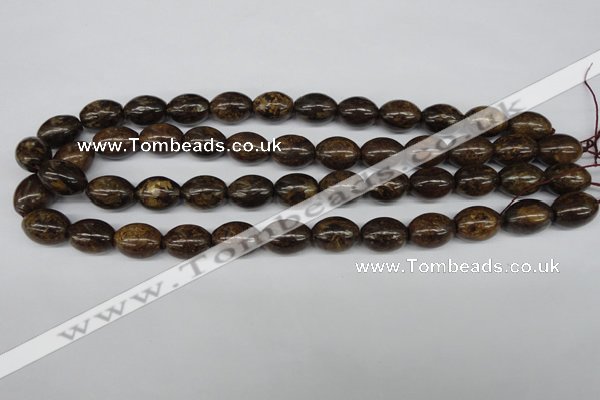 CBZ407 15.5 inches 10*14mm rice bronzite gemstone beads