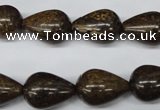 CBZ414 15.5 inches 13*18mm teardrop bronzite gemstone beads
