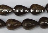 CBZ415 15.5 inches 15*20mm teardrop bronzite gemstone beads