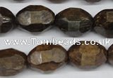 CBZ418 15.5 inches 13*18mm faceted nuggets bronzite gemstone beads