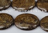 CBZ422 15.5 inches 22*30mm oval bronzite gemstone beads