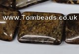 CBZ424 15.5 inches 22*30mm rectangle bronzite gemstone beads