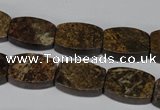 CBZ427 15.5 inches 12*16mm flat drum bronzite gemstone beads