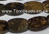 CBZ429 15.5 inches 15*20mm flat drum bronzite gemstone beads