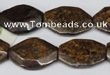 CBZ441 15.5 inches 20*25mm octagonal bronzite gemstone beads