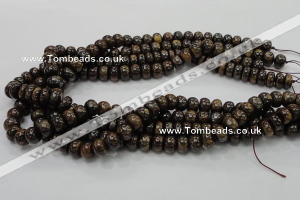 CBZ54 15.5 inches 7*10mm rondelle bronzite gemstone beads wholesale