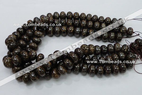 CBZ55 15.5 inches 10*15mm rondelle bronzite gemstone beads wholesale