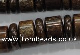 CBZ58 15.5 inches 6*18mm & 12*18mm rondelle bronzite gemstone beads