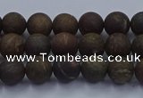 CBZ601 15.5 inches 6mm round matte bronzite beads wholesale