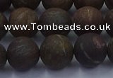 CBZ605 15.5 inches 12mm round matte bronzite beads wholesale