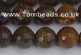 CBZ614 15.5 inches 12mm faceted round bronzite gemstone beads