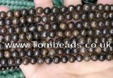 CBZ619 15.5 inches 6mm round bronzite beads wholesale