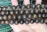 CBZ622 15.5 inches 12mm round bronzite beads wholesale