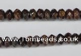 CBZ91 15.5 inches 5*8mm faceted rondelle bronzite gemstone beads