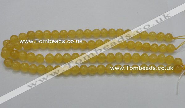 CCA05 15.5 inches 10mm round yellow calcite gemstone beads wholesale