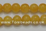 CCA06 15.5 inches 12mm round yellow calcite gemstone beads wholesale