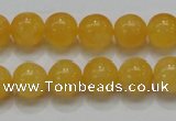 CCA06 15.5 inches 12mm round yellow calcite gemstone beads wholesale