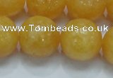 CCA08 15.5 inches 20mm round yellow calcite gemstone beads wholesale