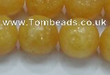 CCA16 15.5 inches 18mm round yellow calcite gemstone beads wholesale