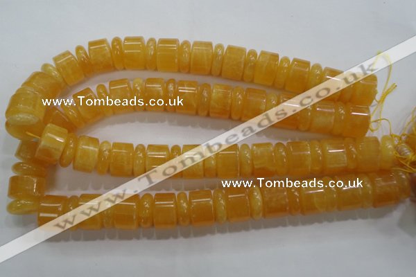 CCA20 15.5 inches 6*18mm & 12*18mm rondelle calcite gemstone beads