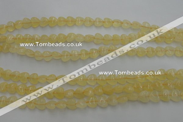 CCA22 15.5 inches 8*8mm heart calcite gemstone beads wholesale