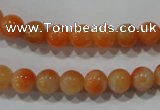 CCA302 15.5 inches 8mm round orange calcite gemstone beads wholesale