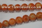 CCA303 15.5 inches 10mm round orange calcite gemstone beads wholesale